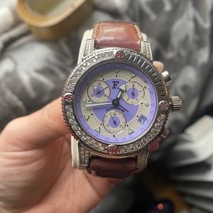 Facomarine Watch Diamond Chronograph 40mm